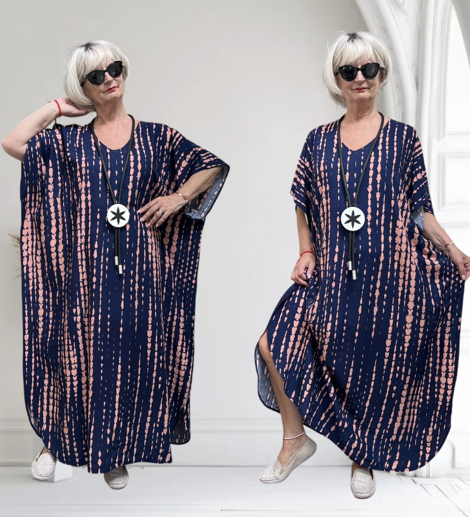 ITADIVA zomer viscose poncho/niet doorschijnende