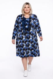 ITALIA Moda oversized viscose A-lijn jurk stretch