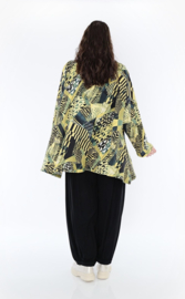 AKH oversized jersey viscose  mix A-lijn tuniek apart  stretch