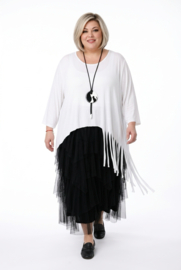 Moonshine oversized viscose A-lijn tuniek stretch/meerdere kleuren