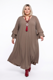 Italia Moda viscose crepe A-lijn jurk stretch /in meerdere kleuren