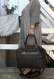 Giulia Pieralli luxe designer dames handtas bruin - Fashion glamour bag