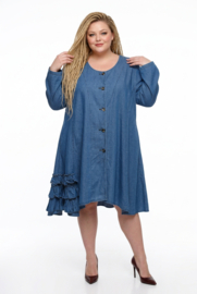 LaBass jeans katoen A-lijn blazer/vest/jurk