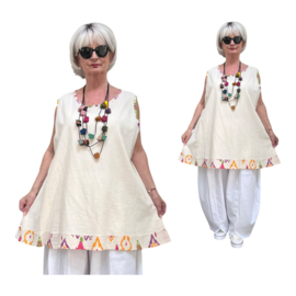 Vincenzo Allocca oversized katen/linnen top/ apart