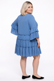 ITALIA Moda oversized viscose A-lijn jurk/tuniek stretch /in meerdere kleuren