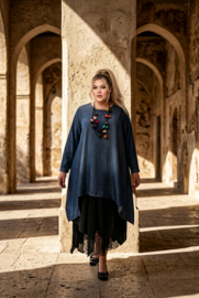 Moonshine tencel jeans  A-lijn tuniek apart