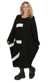 AKH oversized gebreide tuniek/jurk  apart stretch