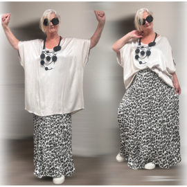 ITALIA  oversized  satijnen viscose top apart /in meerdere kleuren