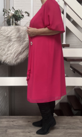 ITALIA MODA chiffon A-lijn jurk gevoerd/in meerdere kleuren