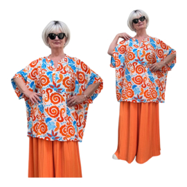 ITALIA oversized viscose blouse