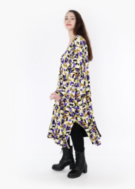 AKH oversized jersey viscose A-lijn jurk/tuniek apart stretch