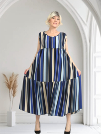 AKH oversized viscose  mix A-lijn  jurk apart/stretch