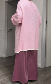 ITALIA oversized acryl mix gebreide vest /in meerdere kleuren