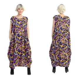 AKH oversized linnen/viscose  ballonjurk apart