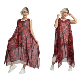 AKH oversized chique chiffon A-lijn  jurk/overjurk /tuniek apart