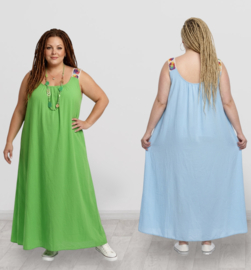 Sissi viscose wijde zomer jurk  stretch / meerdere kleuren