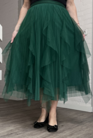 ITALIA MODA oversized tule rok gevoerd
