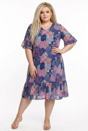 One Summer  viscose A-lijn jurk