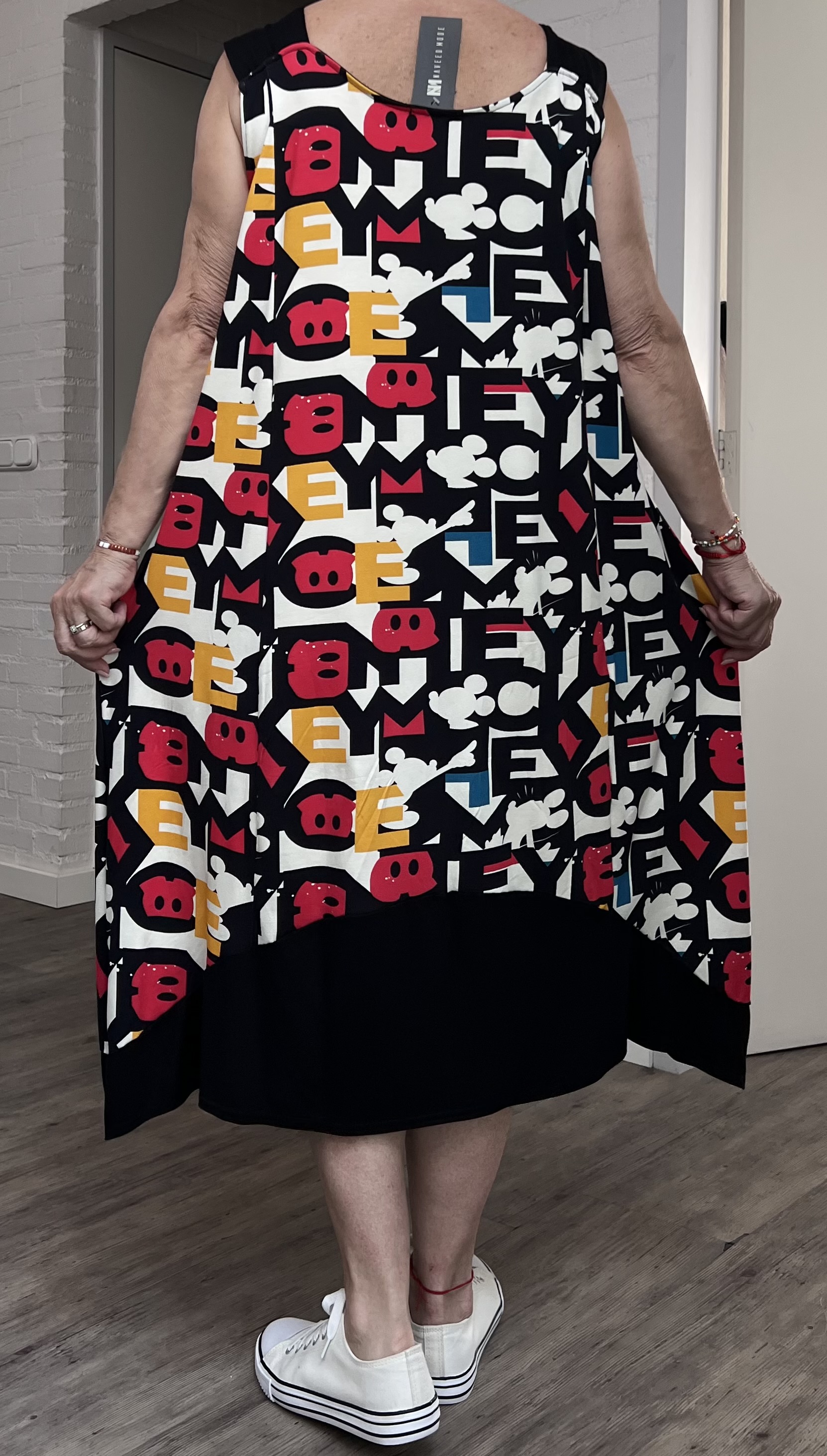 Naveed  oversized viscose jersey A-lijn jurk stretch