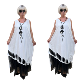 Moonshine jersey katoen A-lijn tuniek stretch apart