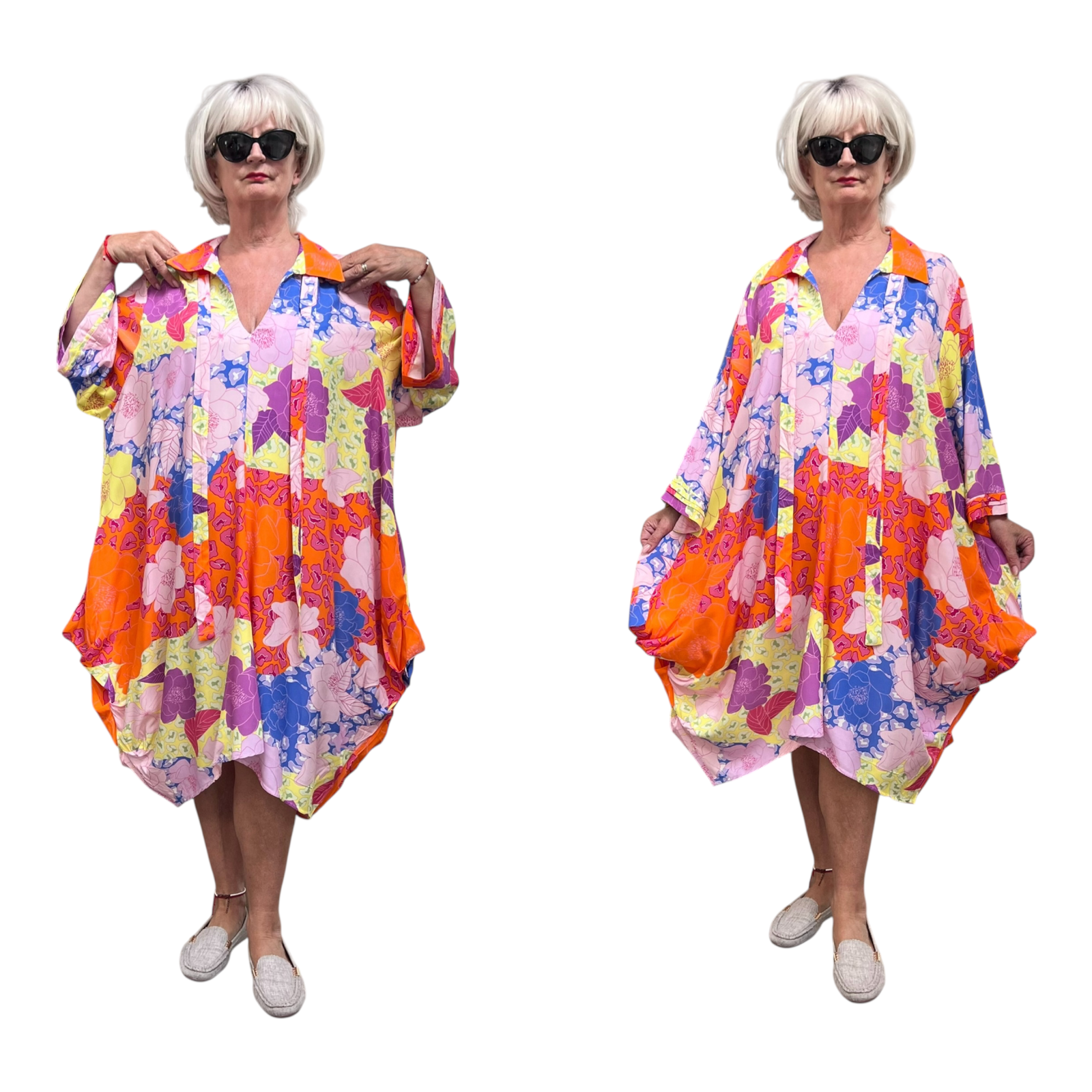 Vincenzo Allocca oversized viscose jurk/tuniek