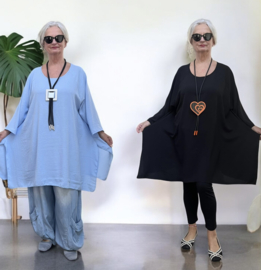 ITALIA MODA viscose tuniek /niet doorschijnend/in meerdere kleuren