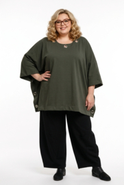 ITALIA MODA  oversized winter katoen tuniek/ poncho stretch /in meerdere kleuren