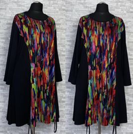 AKH oversized viscose mix jurk/tuniek apart stretch