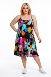 Ophilia viscose A-lijn tuniek/jurk  stretch
