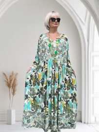 Mila Ragazza oversized A-lijn jersey boho jurk  apart (extra groot)stretch