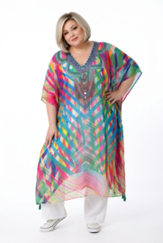 ONE OF A KIND  zomer poncho/tuniek ( extra groot)