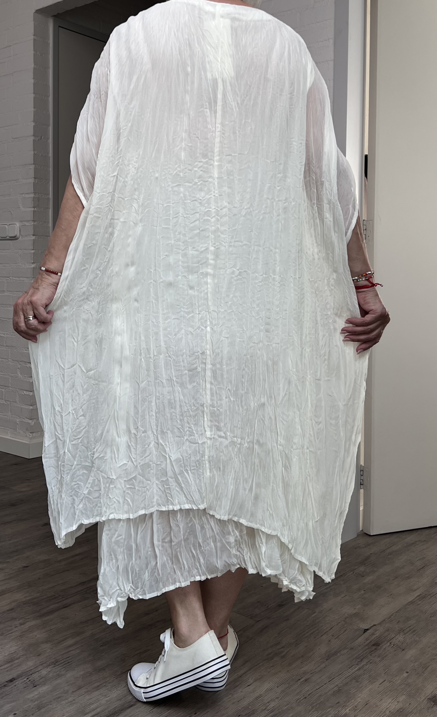 U See oversized tencel/katoenen dubbele jurk