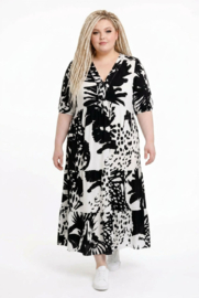Vincenzo Allocca oversized viscose  BOHO A-lijn jurk apart