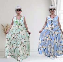 Sissi A-lijn viscose jurk apart /in meerdere kleuren