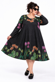 ITALIA MODA jersey viscose A-lijn jurk /stretch