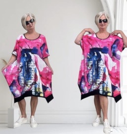 FRENZI viscose jurk/tuniek apart  stretch