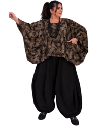 Naveed  oversized viscose punta jersey top