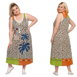 ITALIA MODA viscose A-lijn jurk stretch