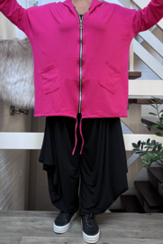 ITALIA jersey blazer/vest met capuchon / stretch /in meerdere kleuren