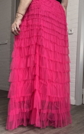 ITALIA MODA  oversized tule rok gevoerd