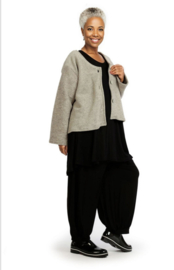 AKH oversized A-lijn blazer/vest apart stretch