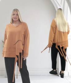 Divas planet oversized joggingstof katoen top/tuniek stretch