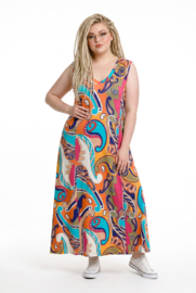Ophilia viscose A-lijn jurk/ stretch