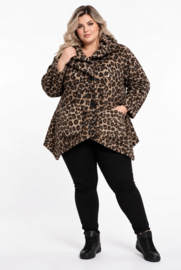 Vincenzo Allocca oversized wolmix korte jas apart/stretch