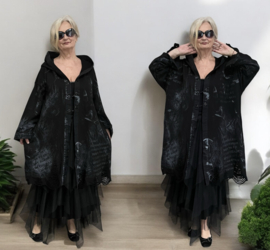 EU Queen design oversized de modieuze kleuring katoen A-lijn jas/blazer