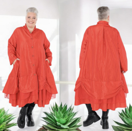 AKH oversized taft tussenjas/blazer/ met inzet van tule /apart