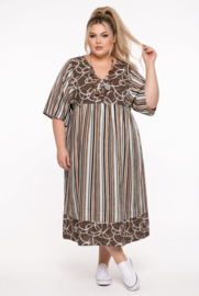 Giovani collection oversized linnen A-lijn jurk