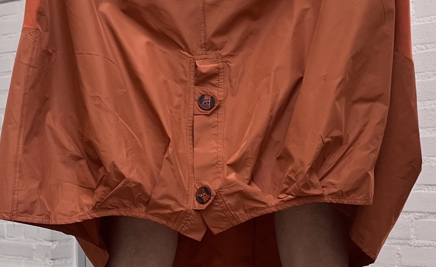 ALYANS oversized viscose A-lijn jurk met taft stretch