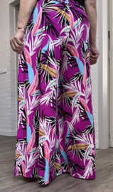 ITALY Mode jersey viscose  wijde broek apart /zeer rekbaar