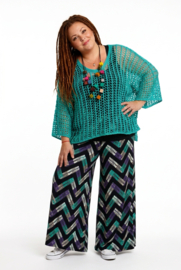 ITALIA katoen oversized gebreide top /in meerdere kleuren